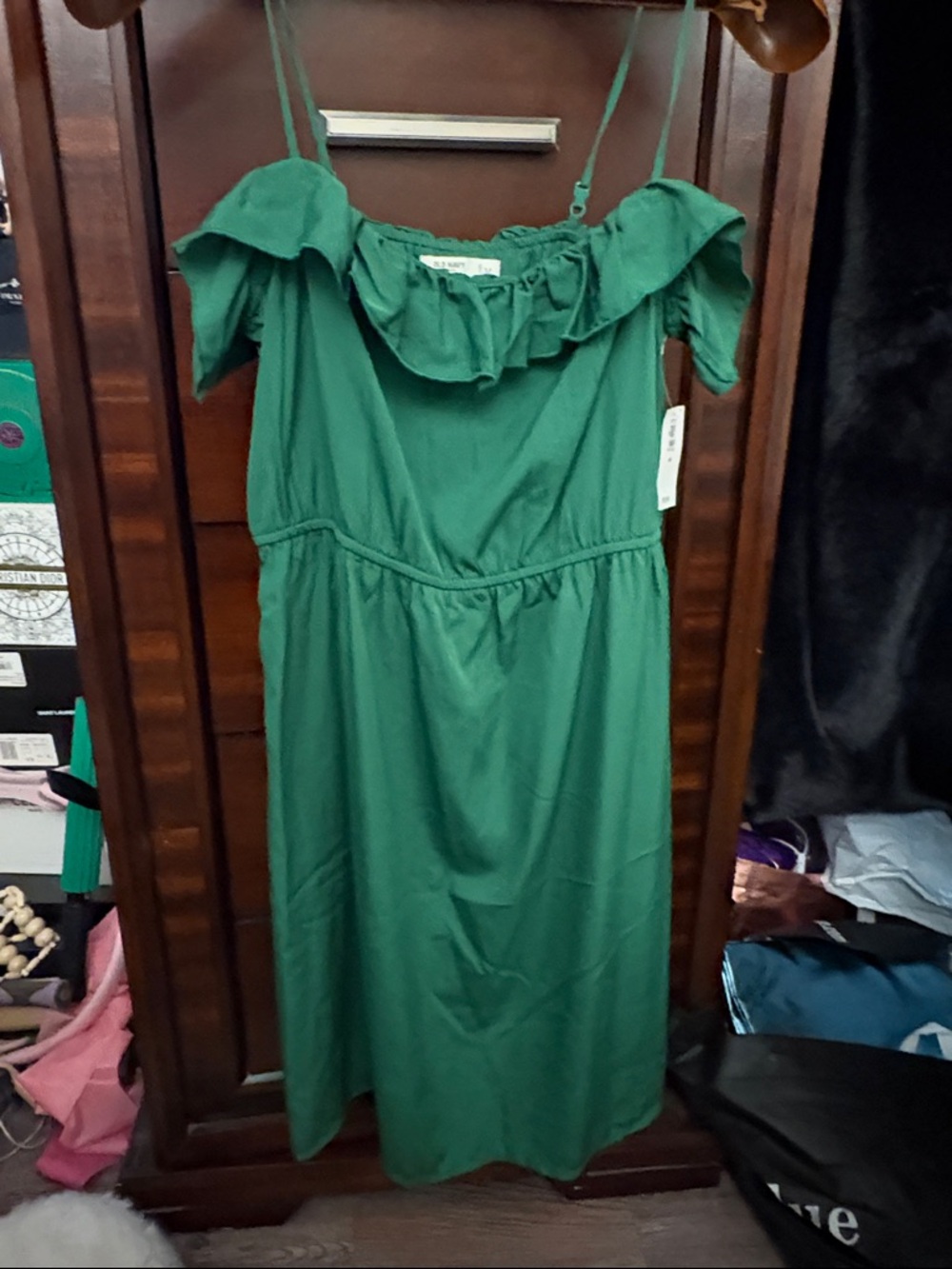 Old Navy Green Midi Dress